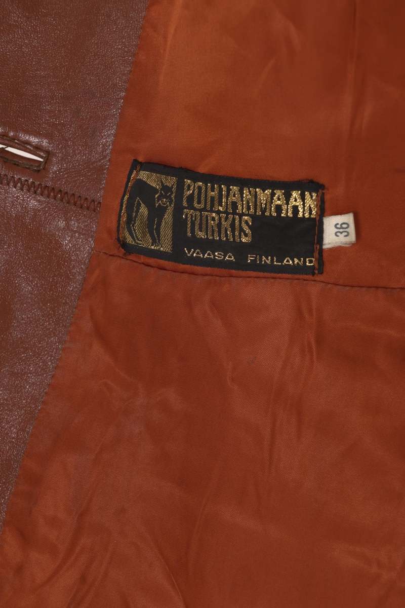 Pohjanmaan Turkis (Finland) Vintage, 1970s, Lamb Nappa, Vaasa