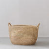 Will & Atlas Palm Leaf Low Oval Laundry Basket - Thumbnail 3