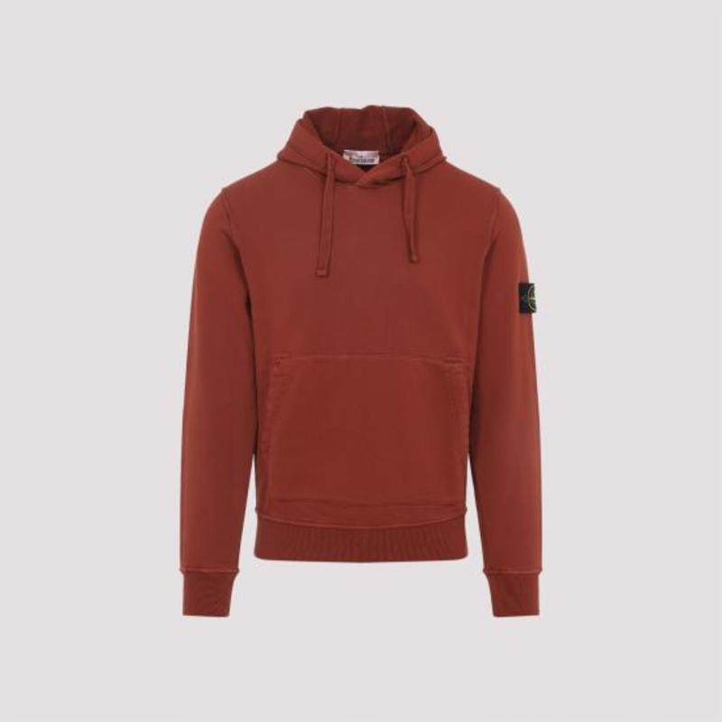 Stone Island Hoodie - Brick Red
