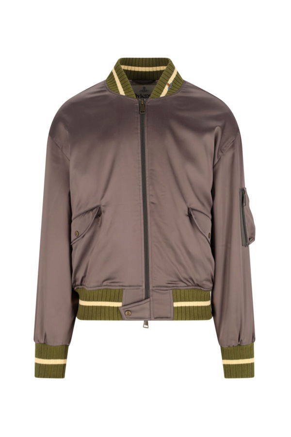 Vivienne Westwood Logo Zip Jacket - Taupe