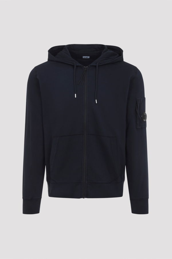 C.P. Company Zip Lens Hoodie - Total Eclipse
