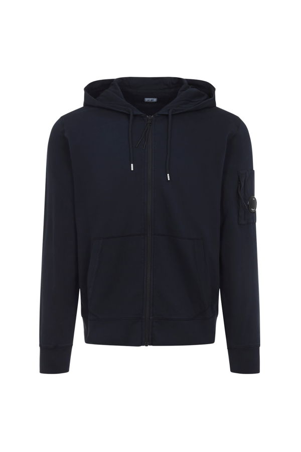 C.P. Company Zip Lens Hoodie - Total Eclipse