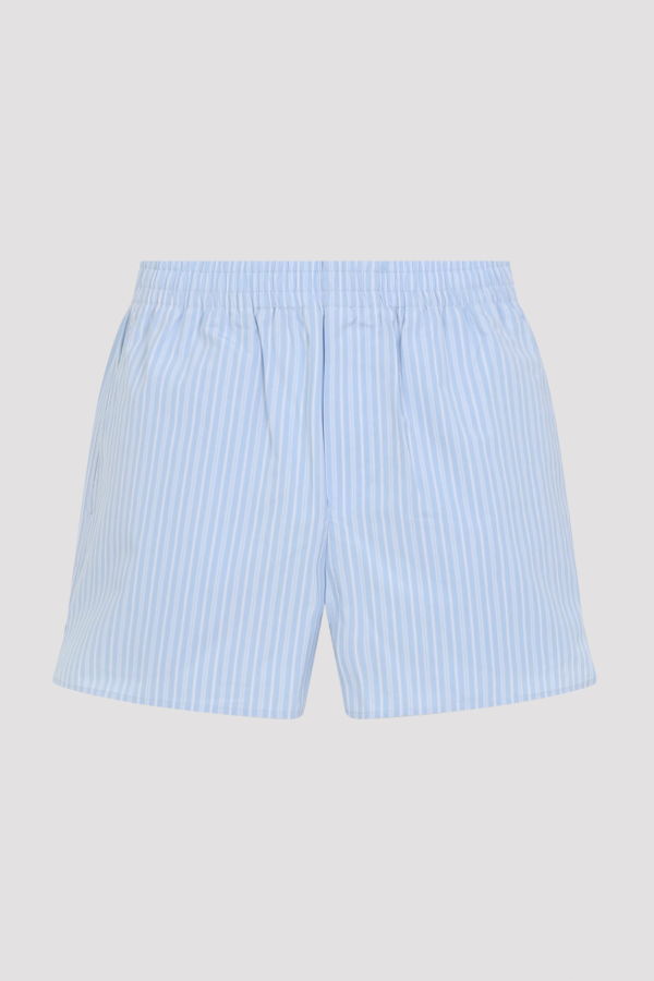 Ami Alexandre Mattiussi Elasticated Shorts - Bleu Cachemire Blanc