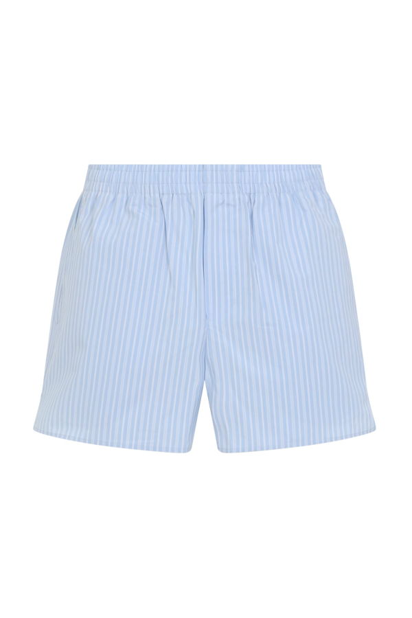 Ami Alexandre Mattiussi Elasticated Shorts - Bleu Cachemire Blanc