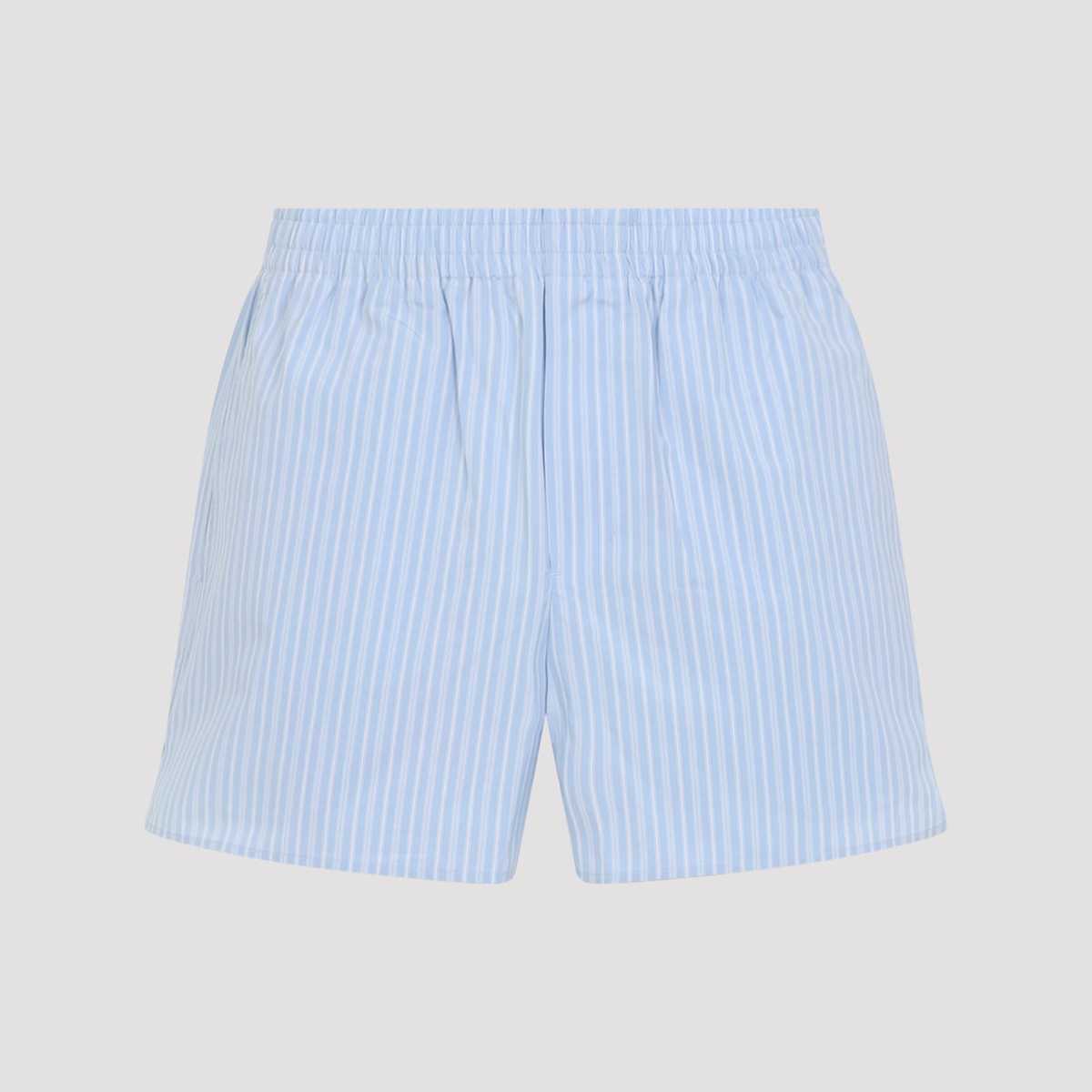 Ami Alexandre Mattiussi Elasticated Shorts - Bleu Cachemire Blanc - Image 3 of 5