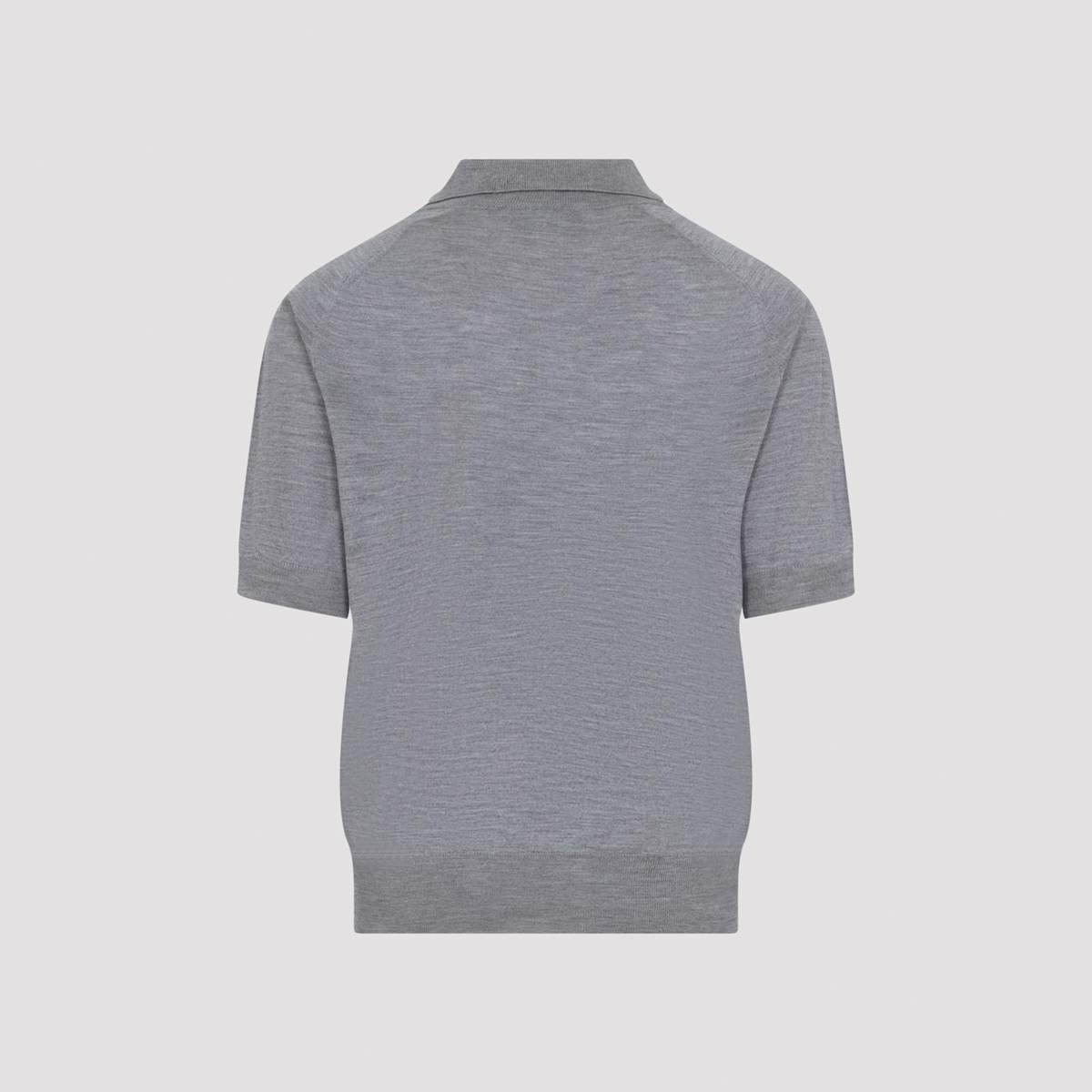 Ami Alexandre Mattiussi Contrasted ADC Polo Shirt - Gris Chine Noir - Image 4 of 5