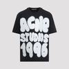 Acne Studios Cotton T-Shirt - Black White - Thumbnail 1