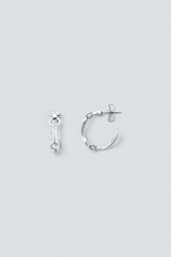 Gabriela Artigas Sterling Silver 15mm Double Beam Hoops