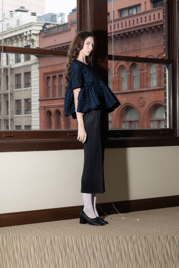 Cecilie Bahnsen CBCasandra Top - Navy