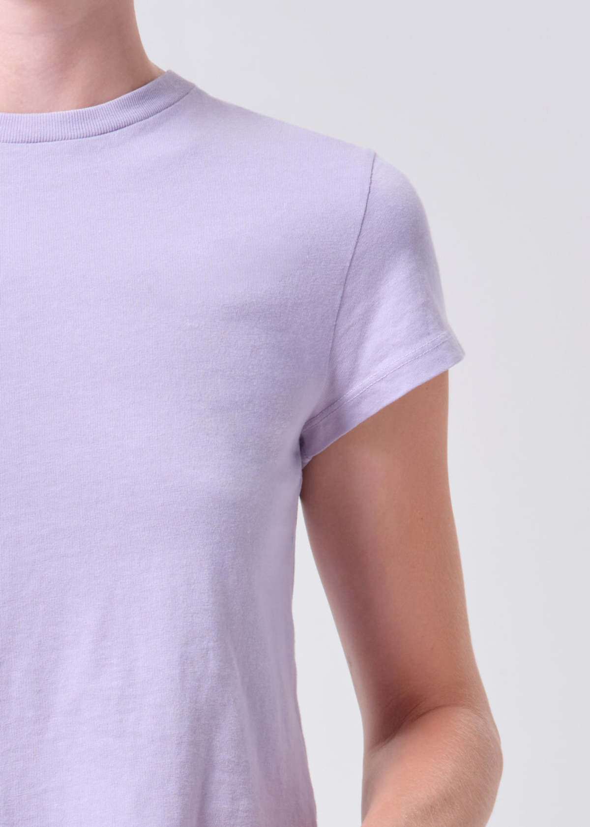 AGOLDE Adine Shrunken Tee - Lilac - Image 6 of 6