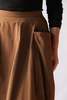 Tibi Nylon Lantern Skirt - Caramel Latte - Thumbnail 4