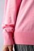 Tibi Super Fine Gauge Perfect V-Neck Pullover - Bubble Gum Pink - Thumbnail 2