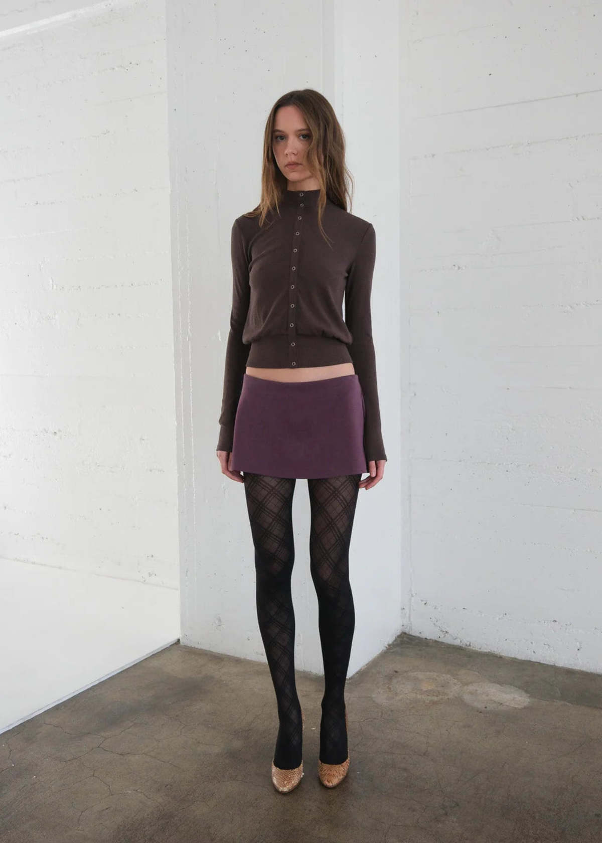 Geel Aria Micro Mini Skort - Purple - Image 2 of 2