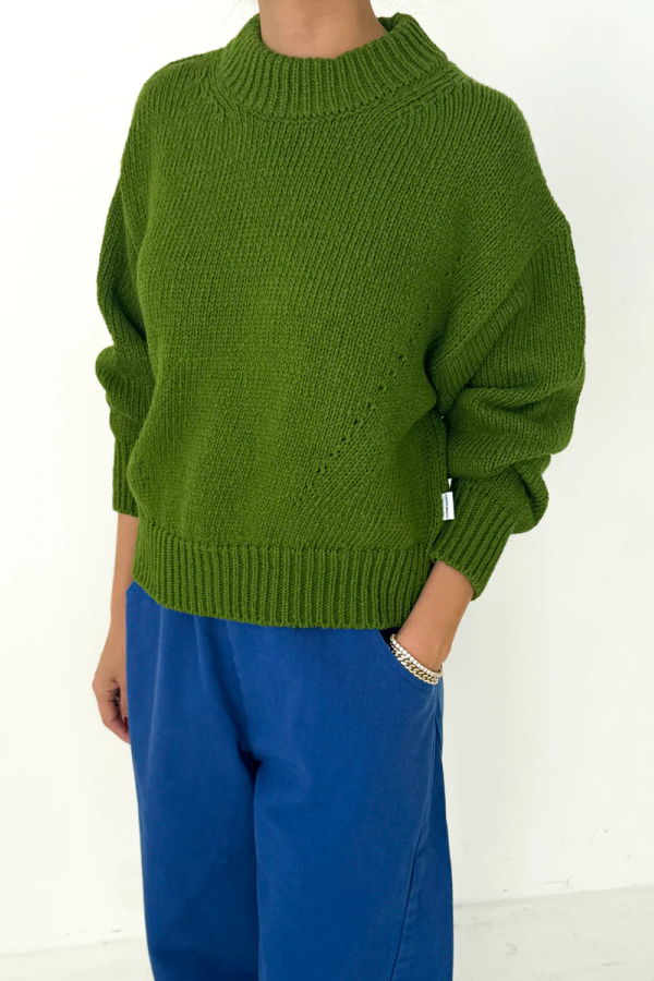 Le Bon Shoppe Zoe Cotton Sweater - Avocado