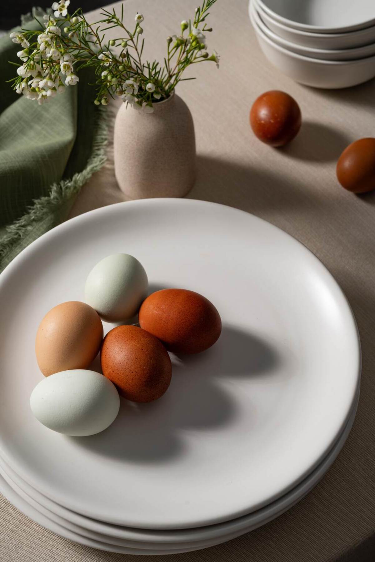 Hamkke The Grande Plate Set of 4 Non-Toxic Ceramic Dinner Plates - Image 6 of 6