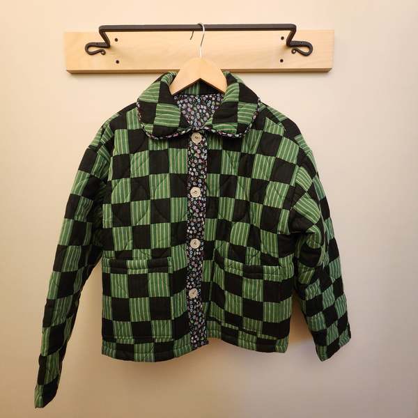 amente Reversible Checker Coat