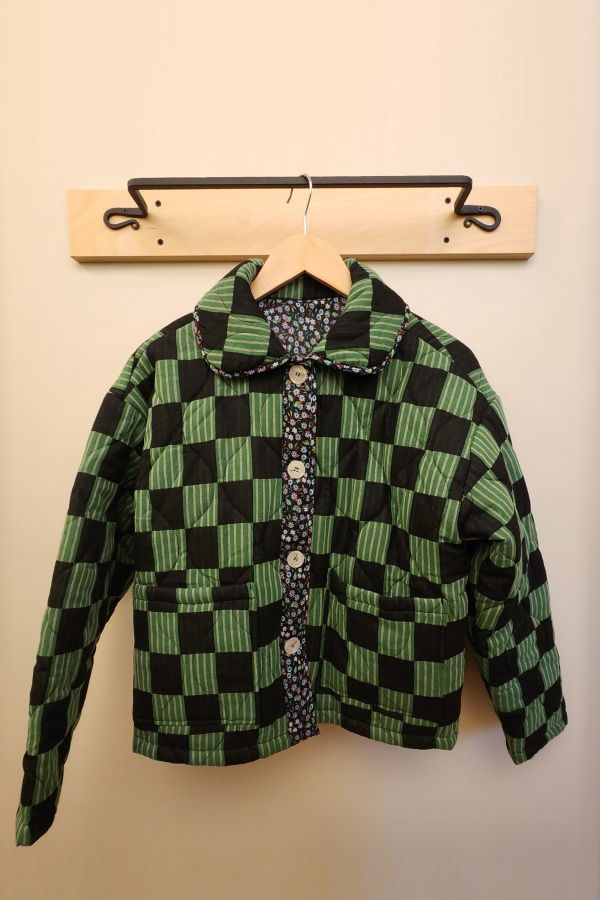amente Reversible Checker Coat