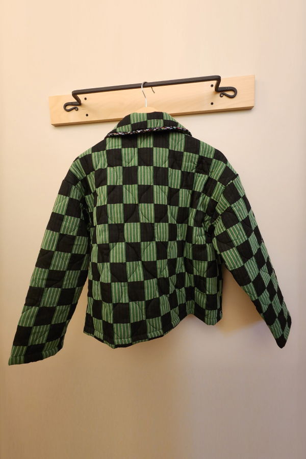 amente Reversible Checker Coat