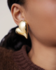Jenny Bird Mega Art Heart Earrings - Gold - Thumbnail 4