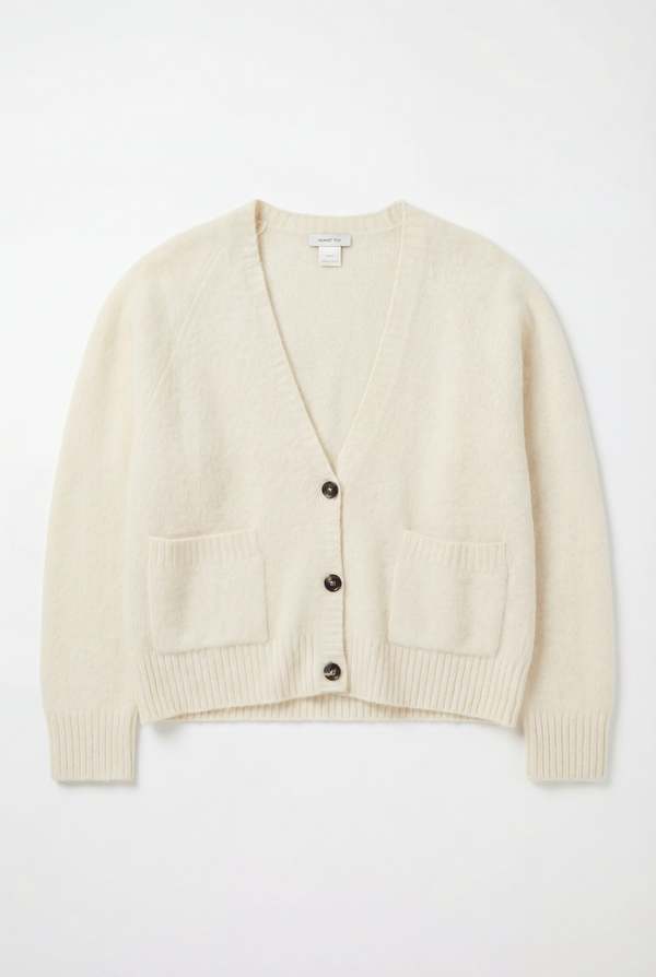 Avant Toi Carded Ice Cardi w Pockets Cardigan - Ice