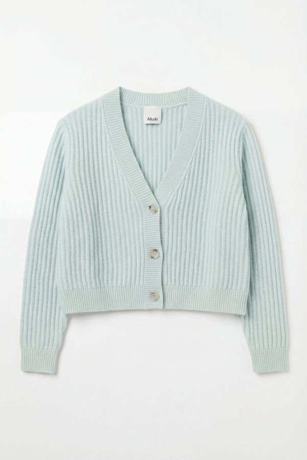 Allude Flower Milk Cardigan - Fleur De Sel