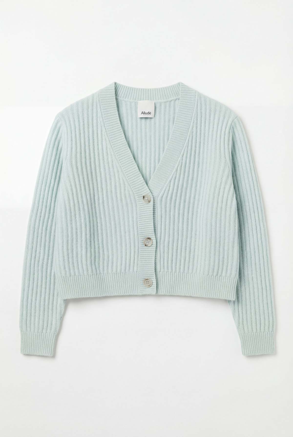 Allude Flower Milk Cardigan - Fleur De Sel - Image 1 of 2