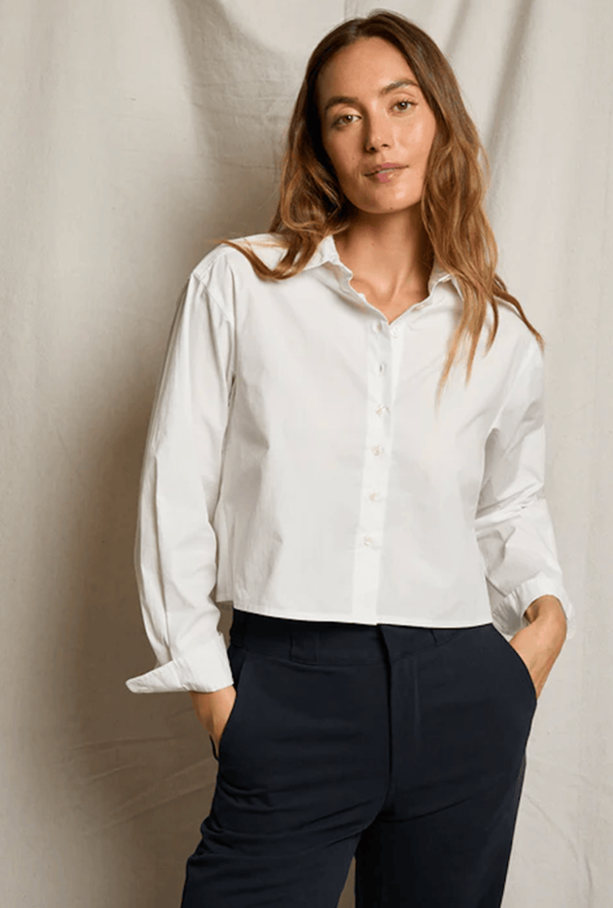 Perfect White Tee Naomi Poplin Shirt - Image 1 of 4