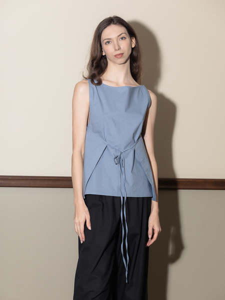 Baserange Pictorial Strap Top - Black | Garmentory