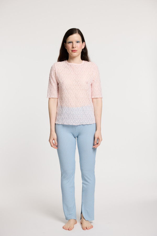 Simone Wild Lace Tess Tee - Candy