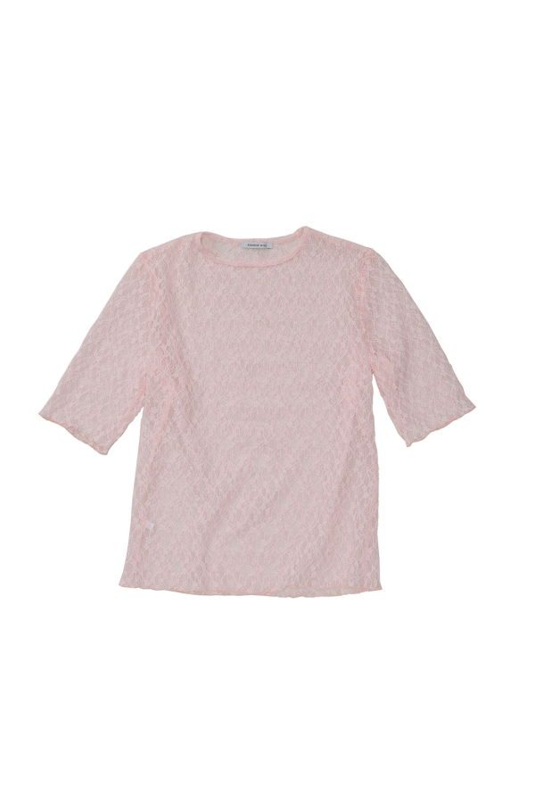 Simone Wild Lace Tess Tee - Candy