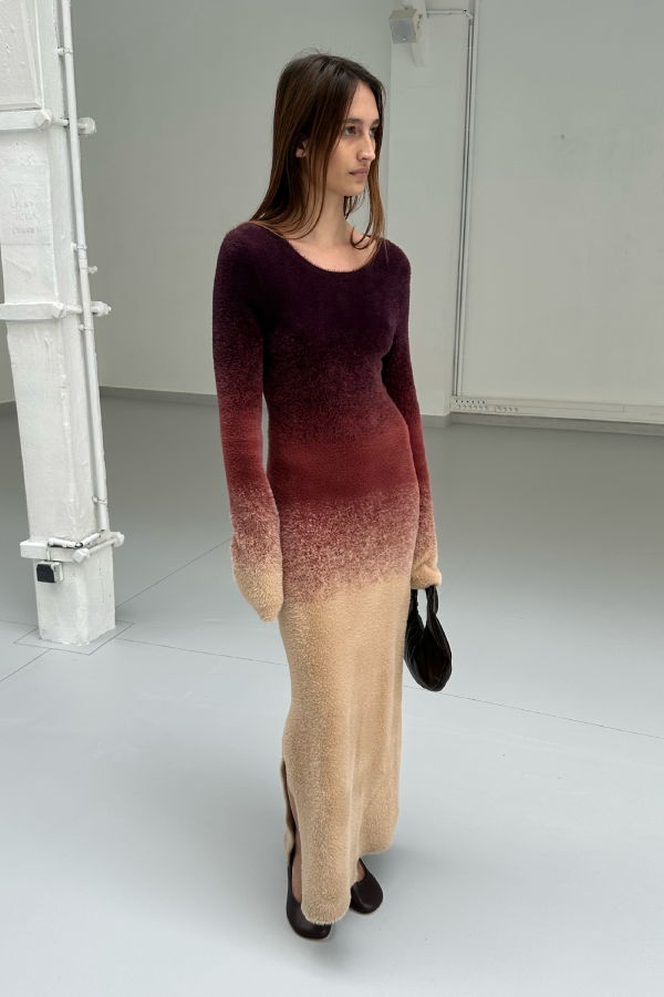 SAEMDI Gradient Knit Dress