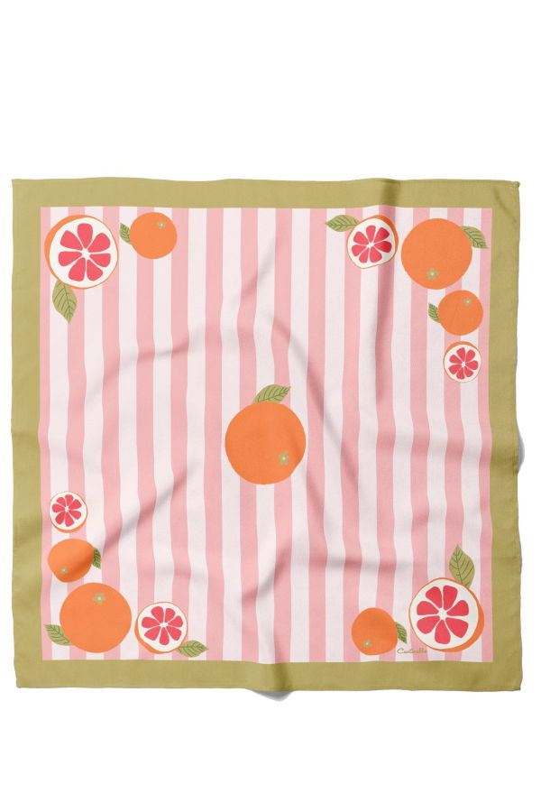 Centinelle California Pomelo Cotton Silk Bandana
