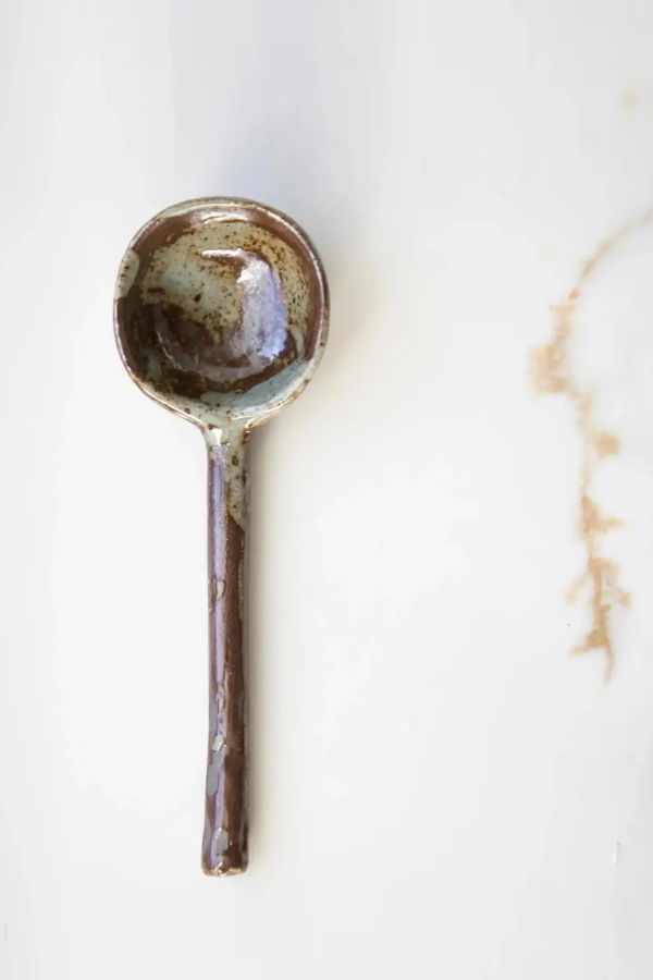Fodory 4.8" Dark Ceramic Spoon