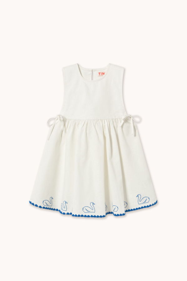 KIDS Tinycottons Swans Bows Dress