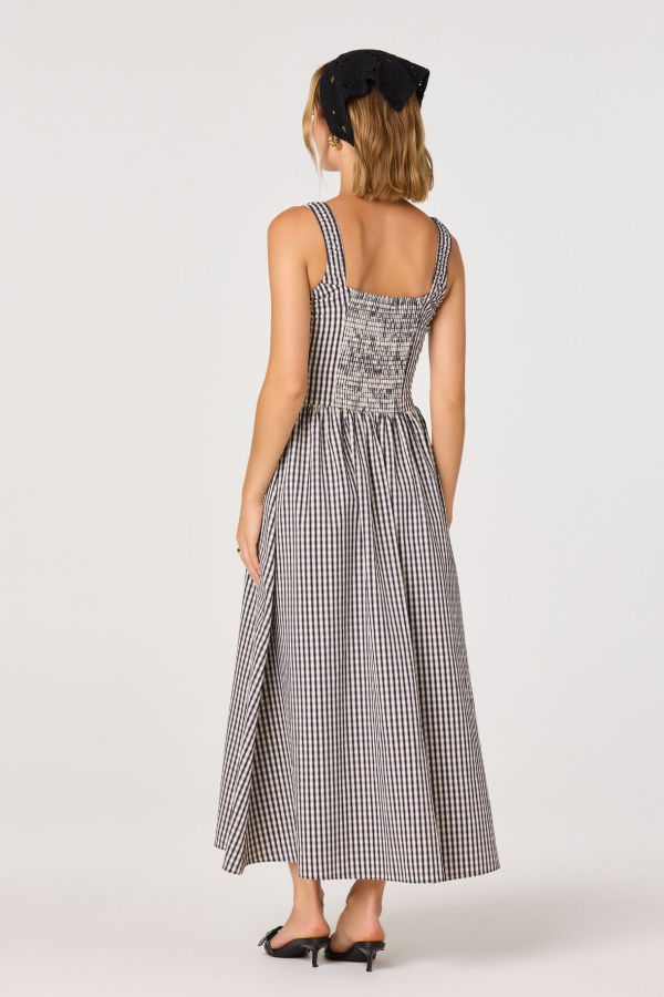 ASTR The Label Temperance Gingham Check Maxi Dress