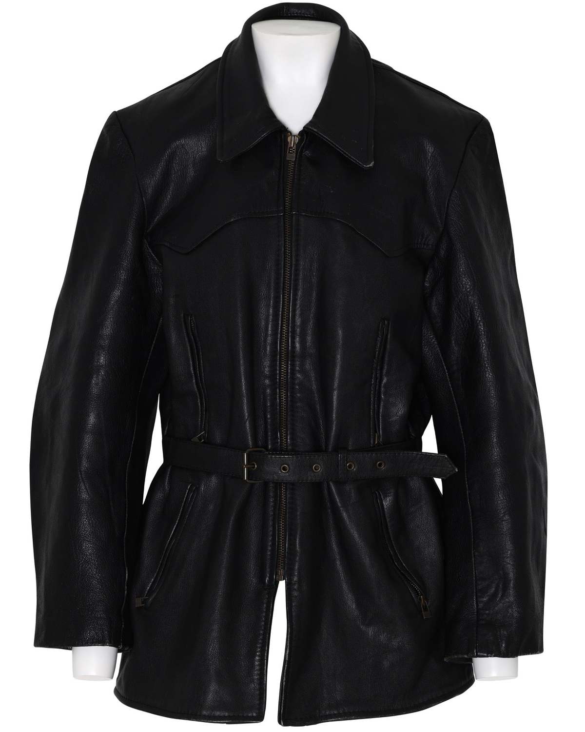 (West Germany) Vintage, 1980s, Echtes Leder - Image 1 of 3