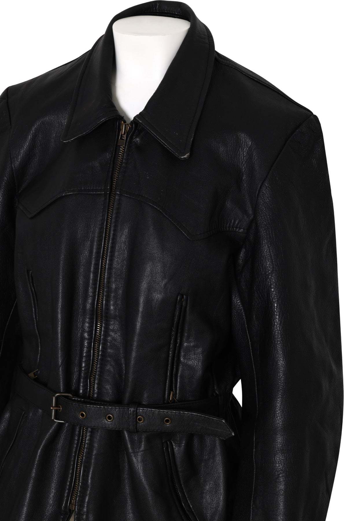 (West Germany) Vintage, 1980s, Echtes Leder - Image 2 of 3