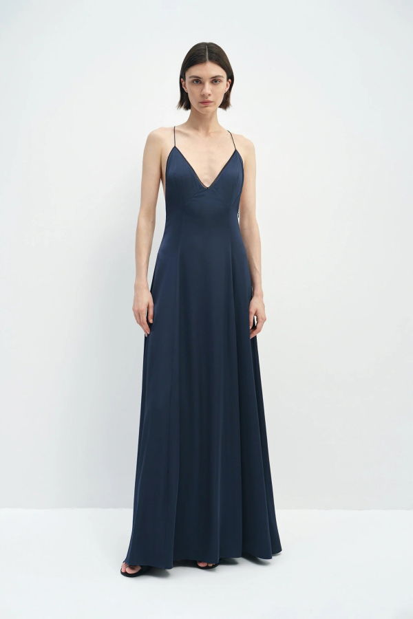 Sophie Rue Amelie Satin Dress - Estate Blue