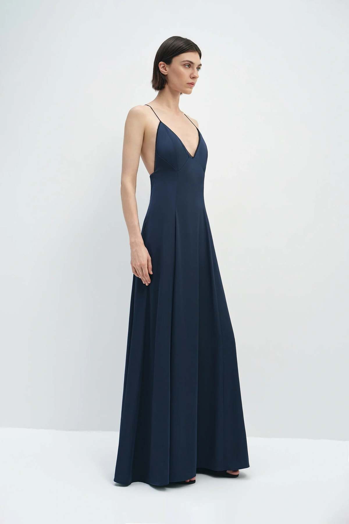Sophie Rue Amelie Satin Dress - Estate Blue - Image 3 of 5
