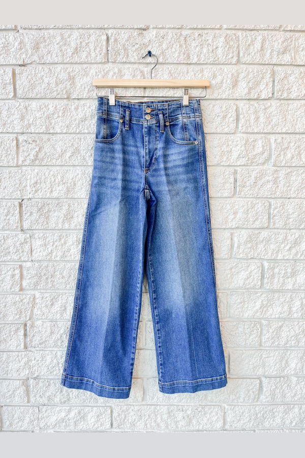 Frame The Seamed Wide Trouser Crop - Charity