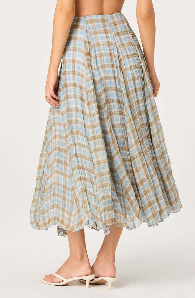 ASTR The Label Fiori Pleated Maxi Skirt