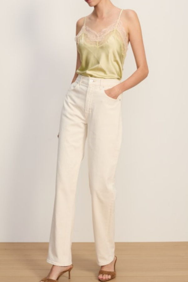 Veronica Beard Harley Arc Leg Jean Jeans - Ecru