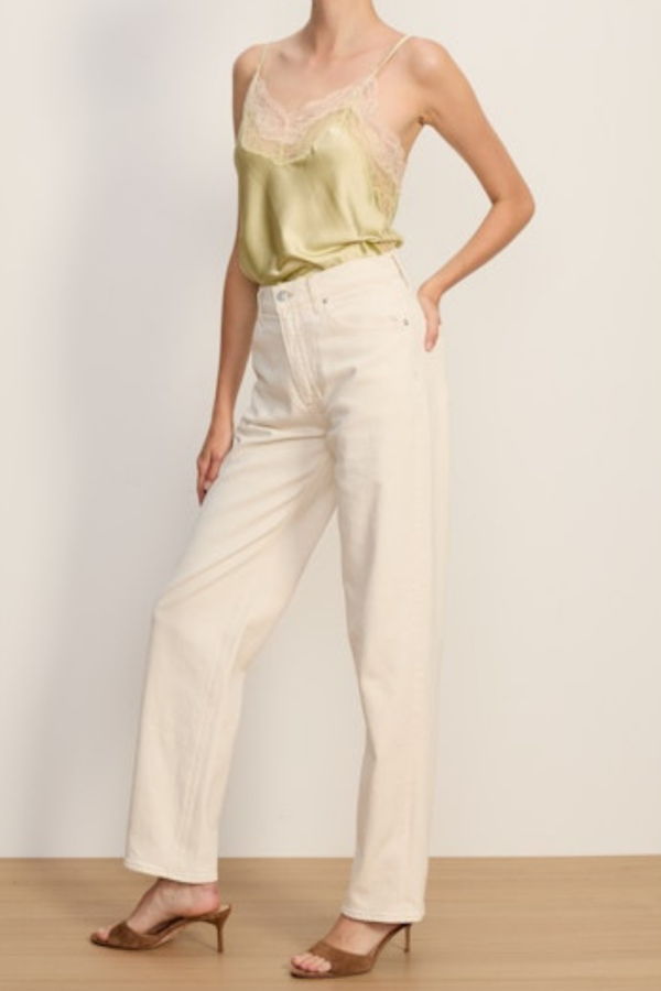 Veronica Beard Harley Arc Leg Jean Jeans - Ecru