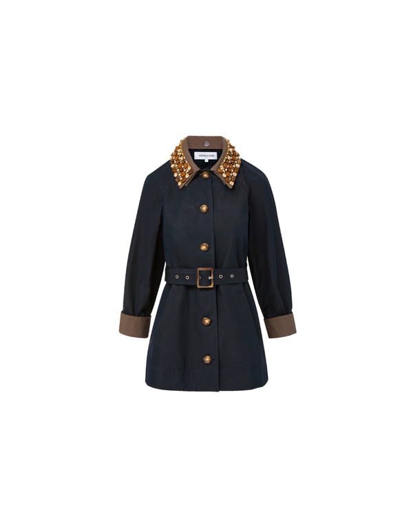 Veronica Beard Langham Dickey Coat - Navy