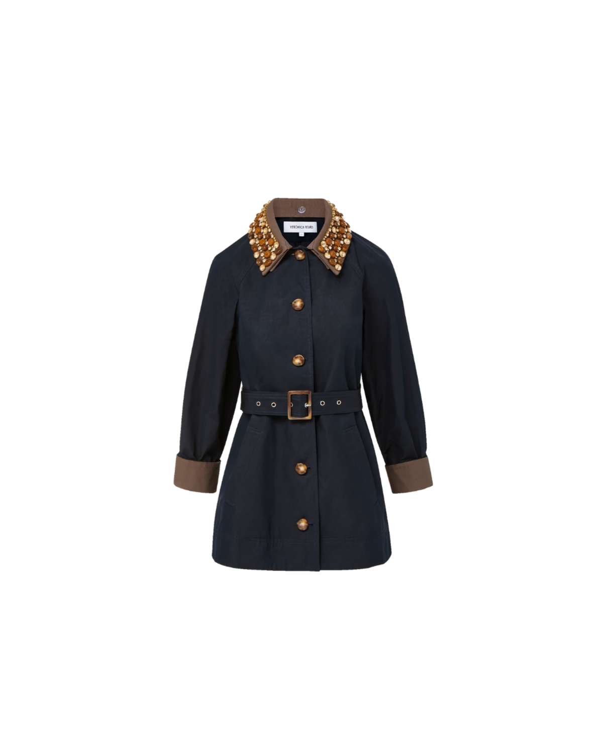 Veronica Beard Langham Dickey Coat - Navy - Image 1 of 7