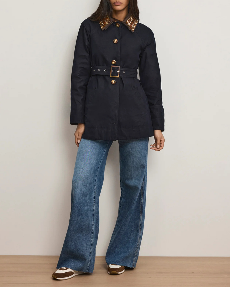 Veronica Beard Langham Dickey Coat - Navy