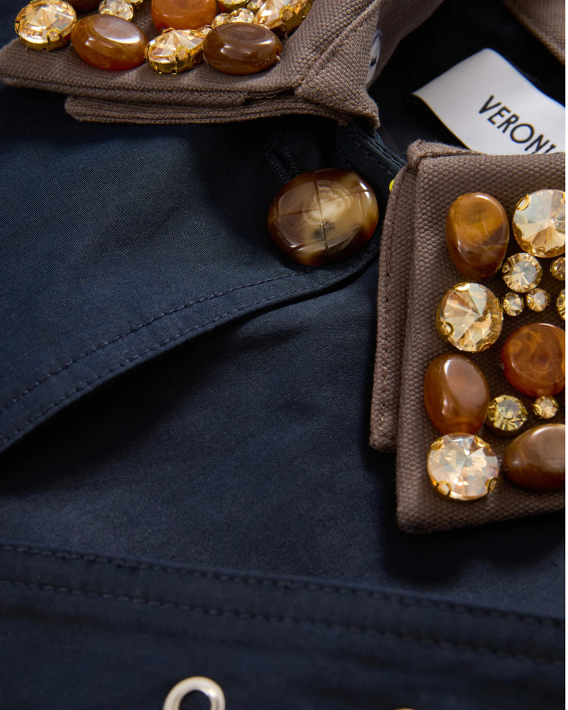 Veronica Beard Langham Dickey Coat - Navy