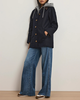 Veronica Beard Langham Dickey Coat - Navy - Thumbnail 6