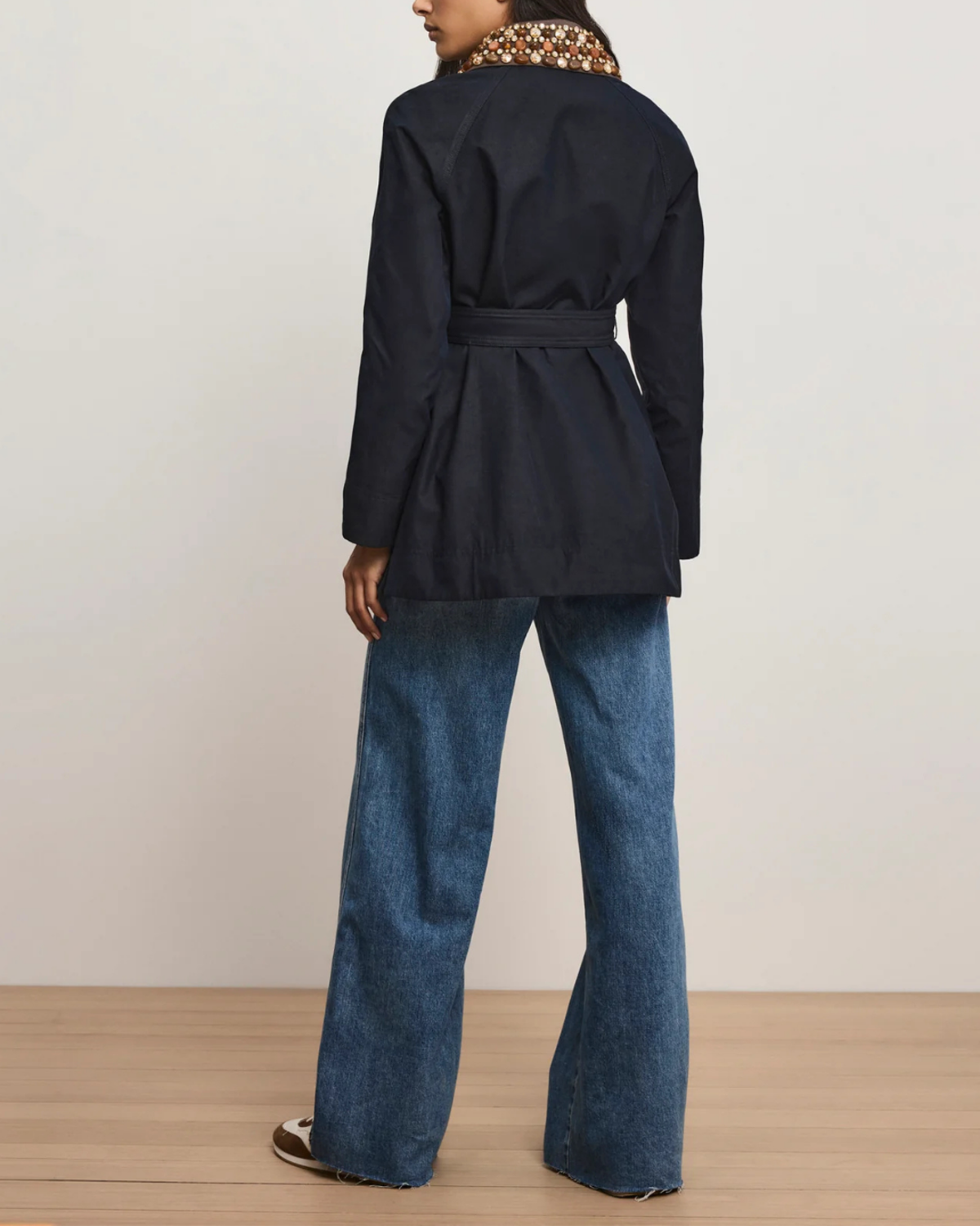 Veronica Beard Langham Dickey Coat - Navy - Image 7 of 7