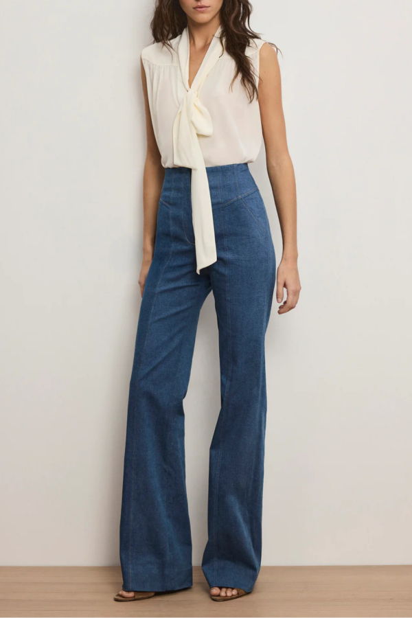 Veronica Beard Magnolia Blouse - Dove